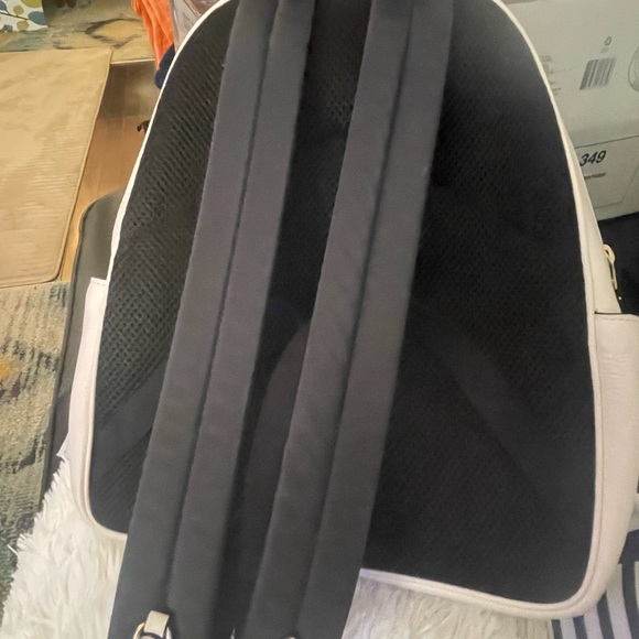 Coach backpack, cream with black back, excellent condition. Used only once. - Picture 2 of 11